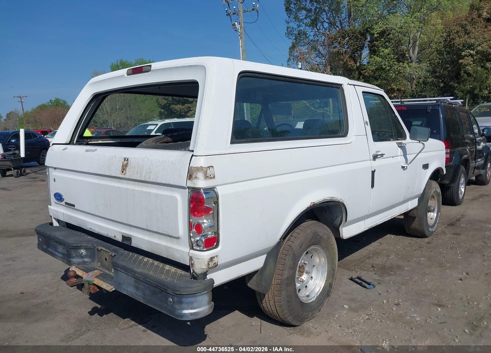1995 FORD BRONCO U100 VIN: 1FMEU15N7SLA17881