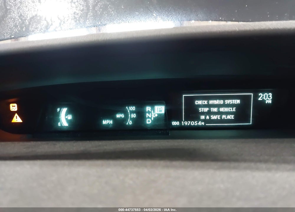 2013 TOYOTA PRIUS THREE VIN: JTDKN3DU8D1725080