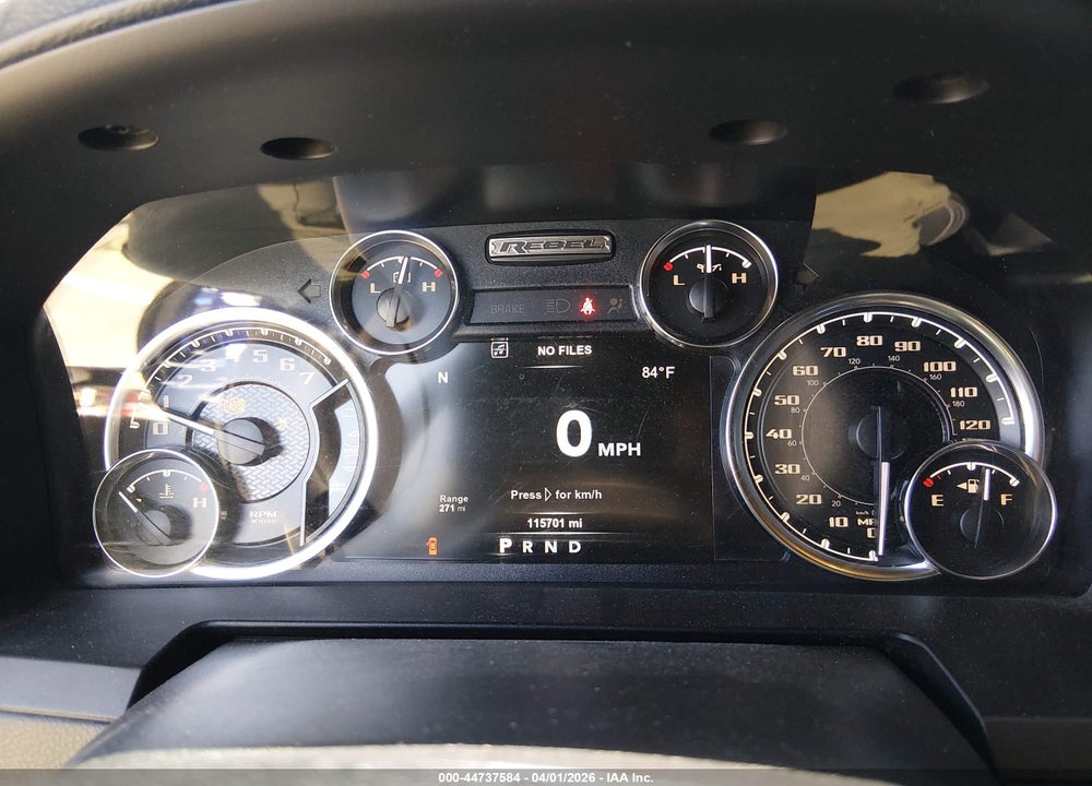 2018 RAM 1500 REBEL  4X4 5'7 BOX VIN: 1C6RR7YT1JS129429