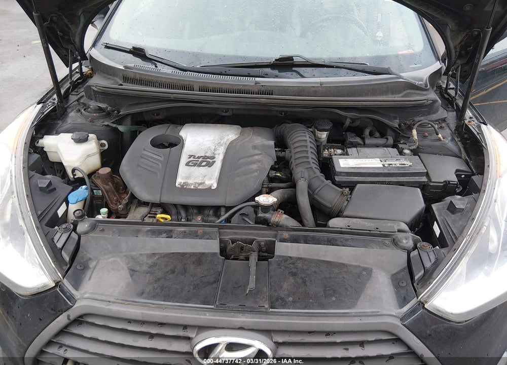 2013 HYUNDAI VELOSTER TURBO W/BLACK VIN: KMHTC6AE3DU179551