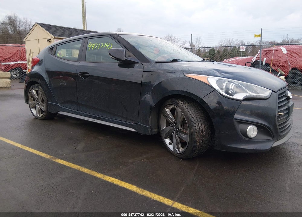 2013 HYUNDAI VELOSTER TURBO W/BLACK VIN: KMHTC6AE3DU179551