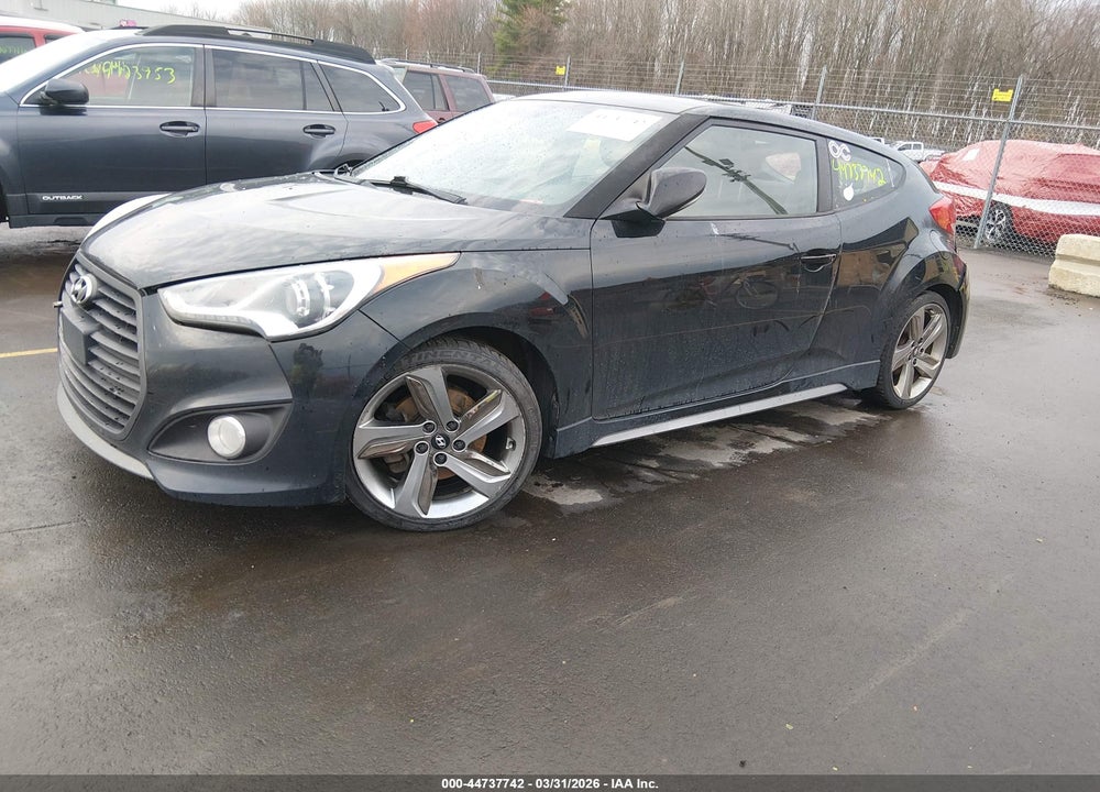 2013 HYUNDAI VELOSTER TURBO W/BLACK VIN: KMHTC6AE3DU179551