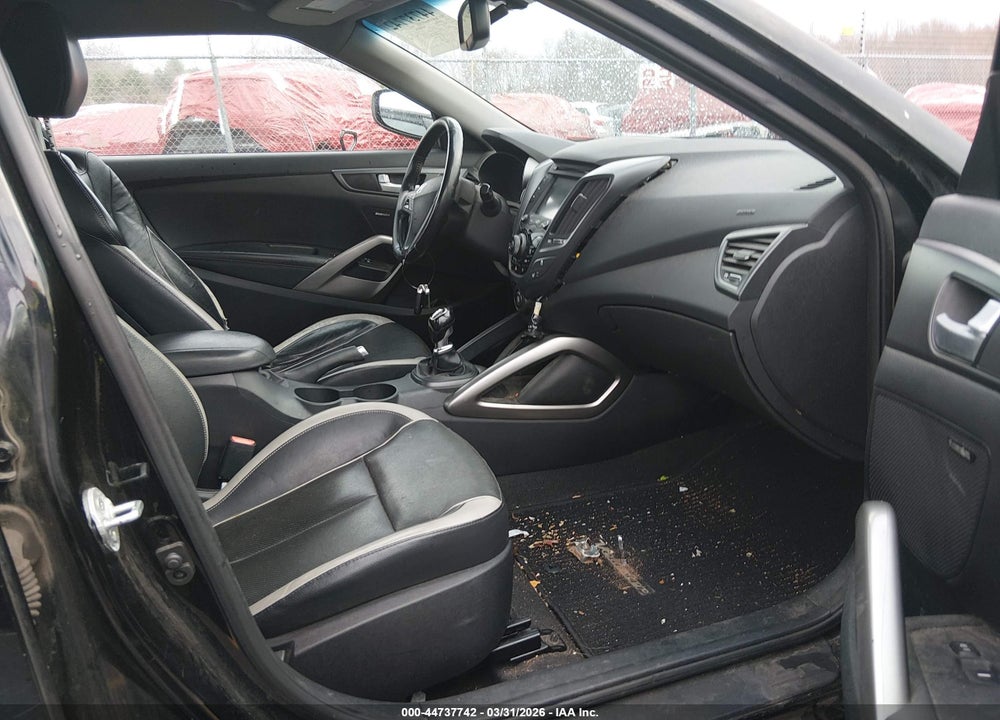 2013 HYUNDAI VELOSTER TURBO W/BLACK VIN: KMHTC6AE3DU179551