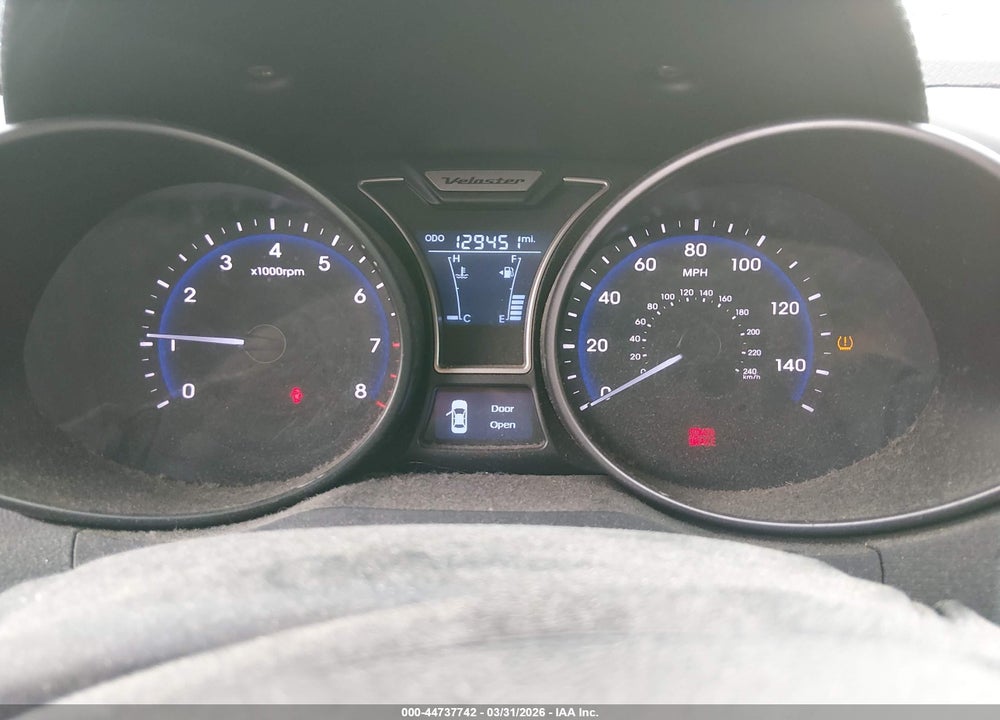2013 HYUNDAI VELOSTER TURBO W/BLACK VIN: KMHTC6AE3DU179551