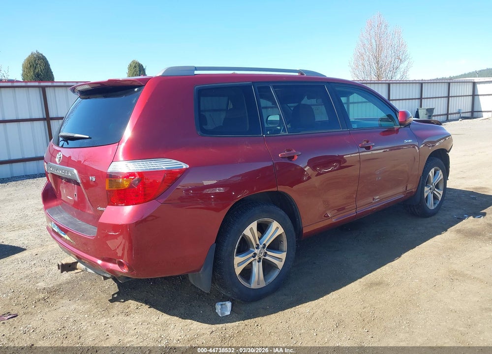 2009 TOYOTA HIGHLANDER SPORT VIN: JTEES43A692128672