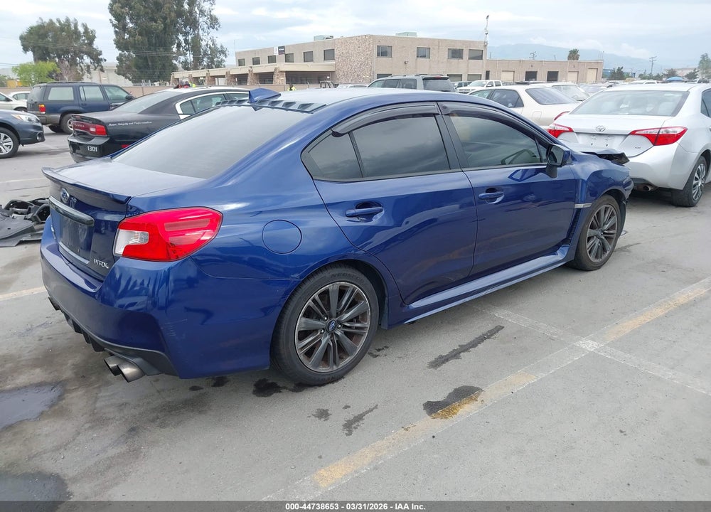 2016 SUBARU WRX VIN: JF1VA1B66G9830309