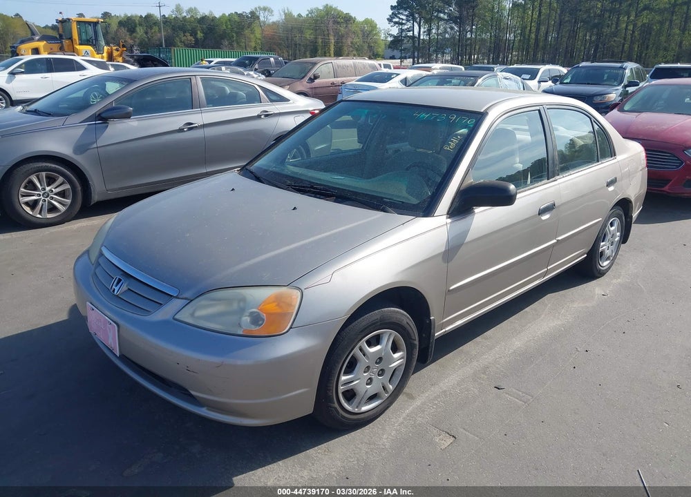 2001 HONDA CIVIC LX VIN: 1HGES15561L038876