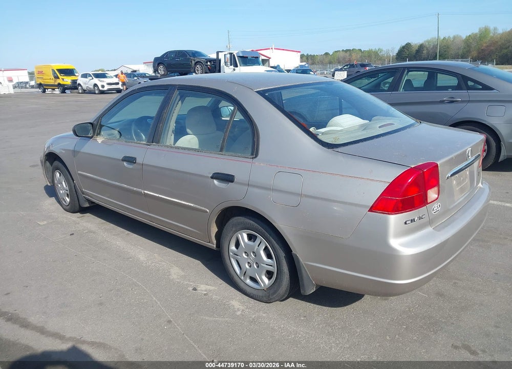2001 HONDA CIVIC LX VIN: 1HGES15561L038876