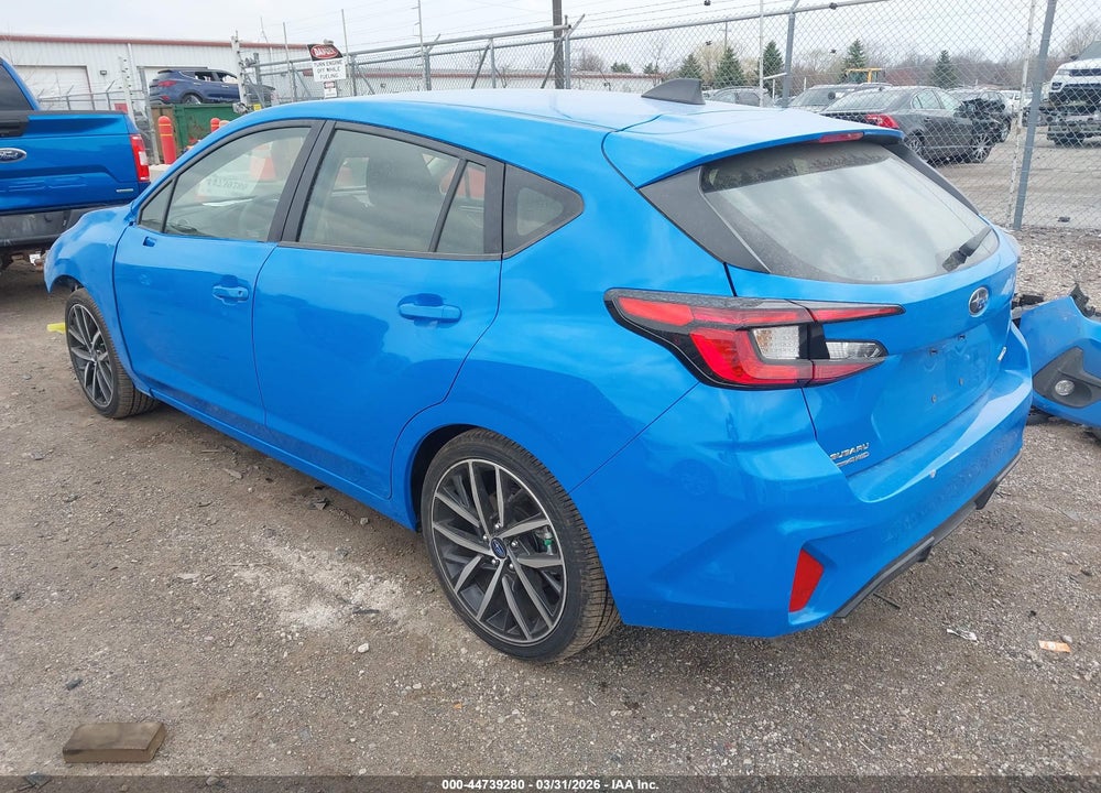 2025 SUBARU IMPREZA SPORT 5-DOOR VIN: JF1GUAFC4S8211870