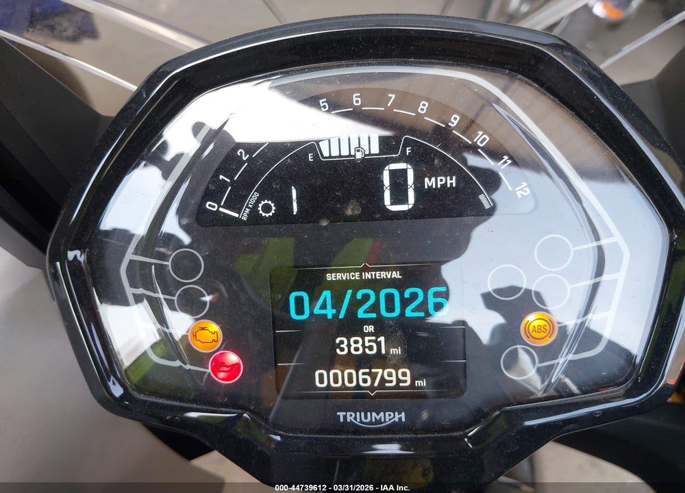 2025 TRIUMPH MOTORCYCLE TIGER SPORT 800 VIN: SMTL25P17STCF5877