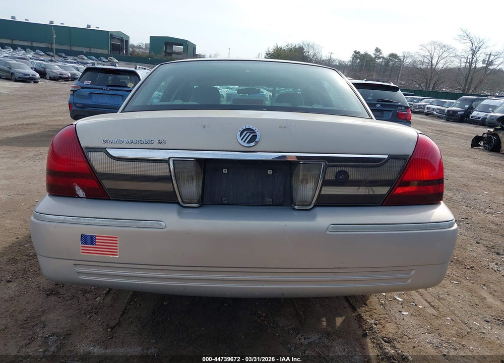 2008 MERCURY GRAND MARQUIS GS VIN: 2MEFM74V68X630078