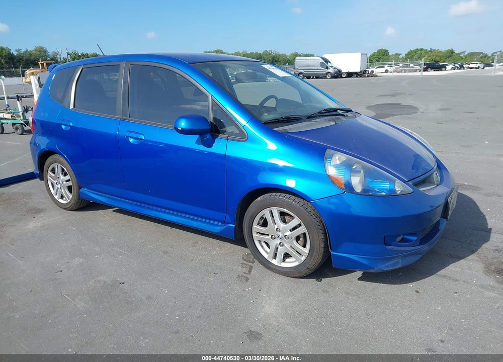 2007 HONDA FIT SPORT VIN: JHMGD38687S047724