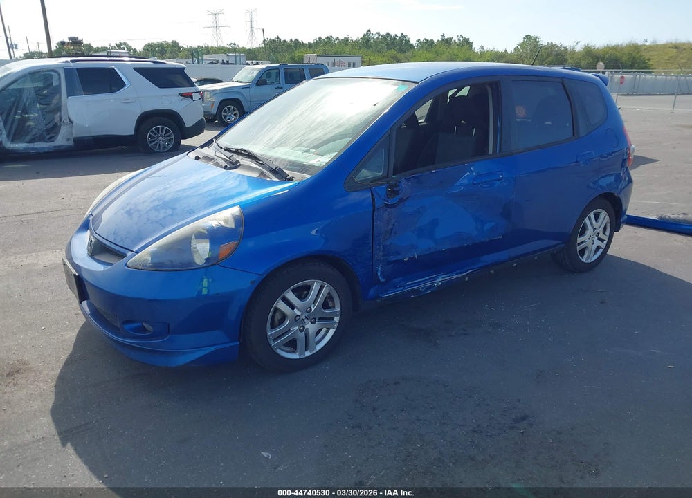 2007 HONDA FIT SPORT VIN: JHMGD38687S047724