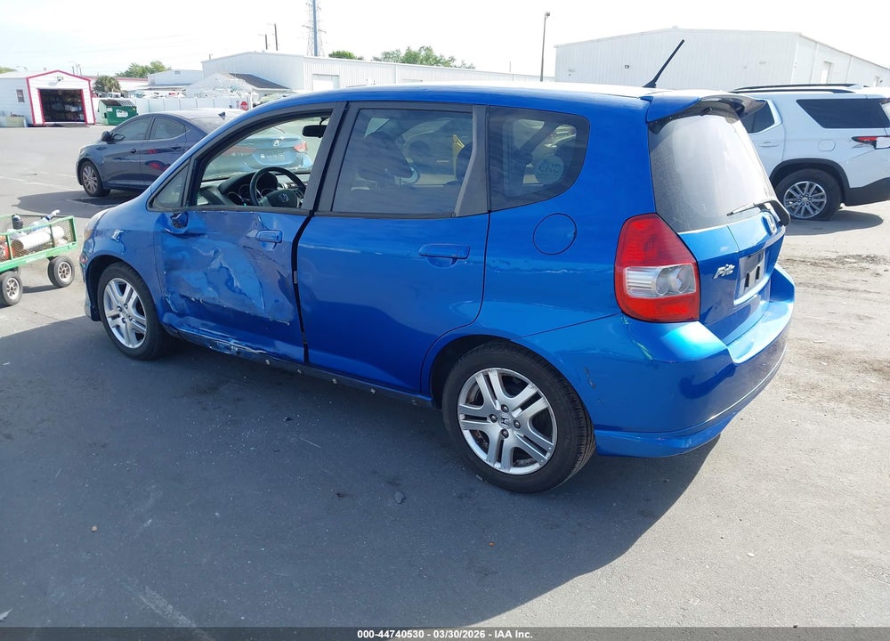 2007 HONDA FIT SPORT VIN: JHMGD38687S047724