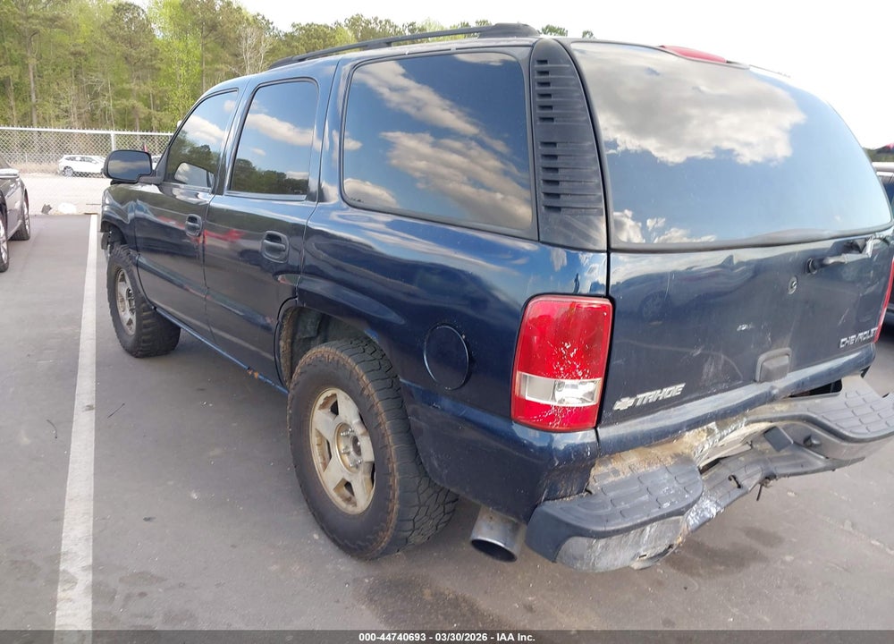2005 CHEVROLET TAHOE LS VIN: 1GNEK13V25J164825