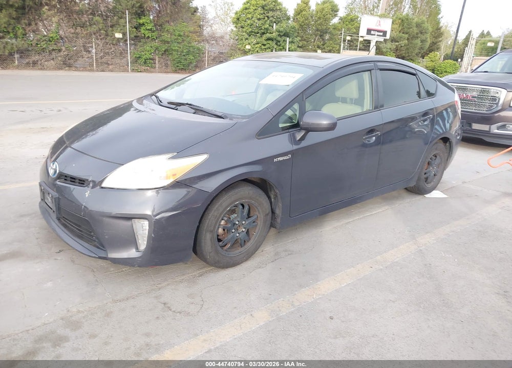 2012 TOYOTA PRIUS THREE VIN: JTDKN3DU7C1543448