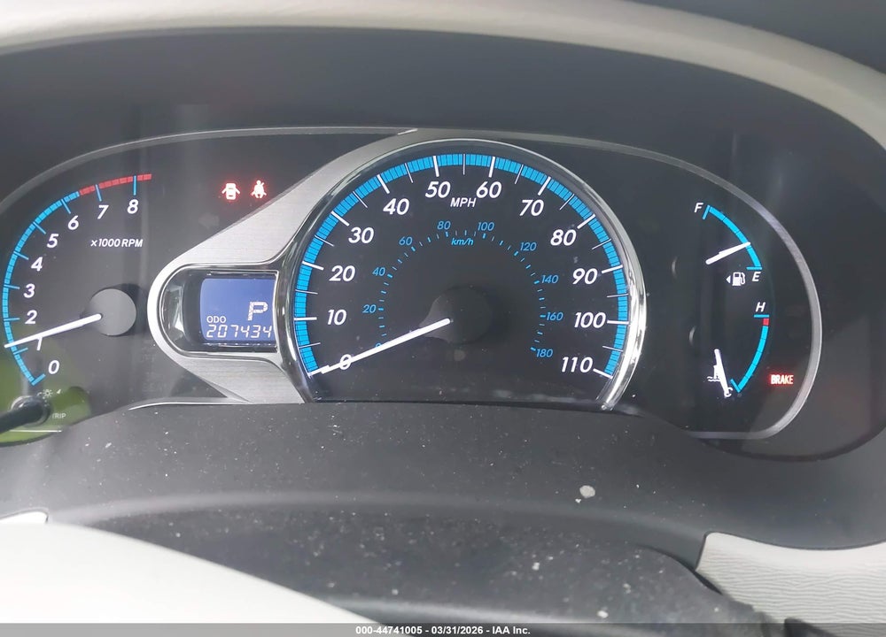 2011 TOYOTA SIENNA LIMITED VIN: 5TDDK3DC4BS005431