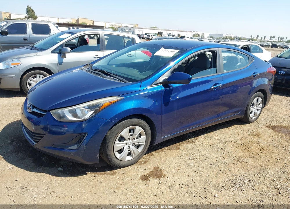 2016 HYUNDAI ELANTRA SE VIN: 5NPDH4AE0GH707270