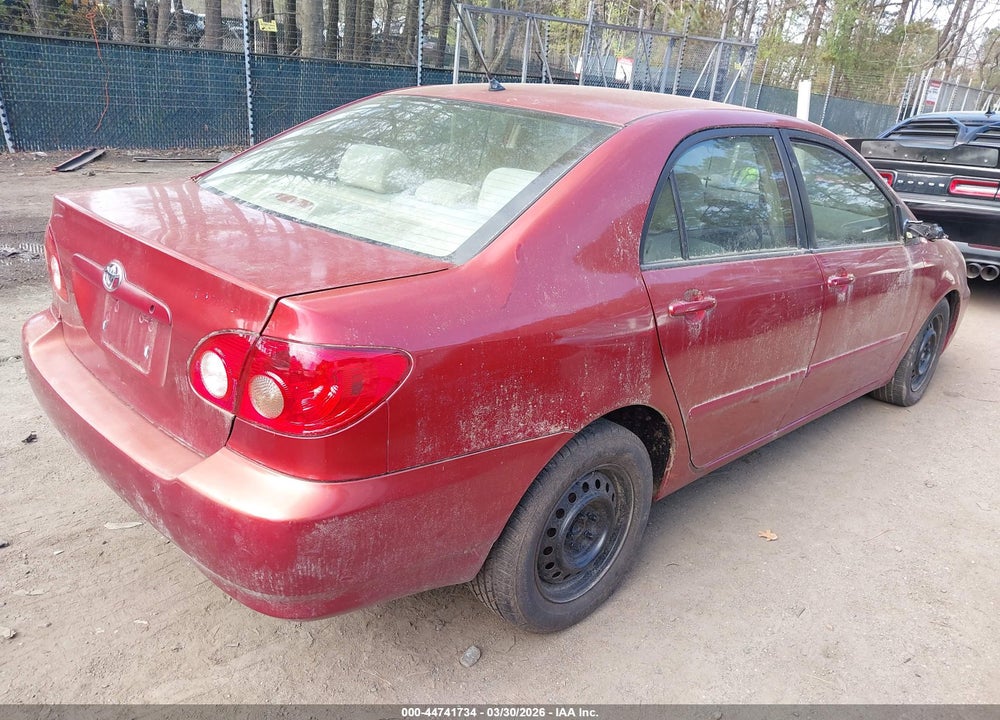 2006 TOYOTA COROLLA LE VIN: 2T1BR32E16C654870