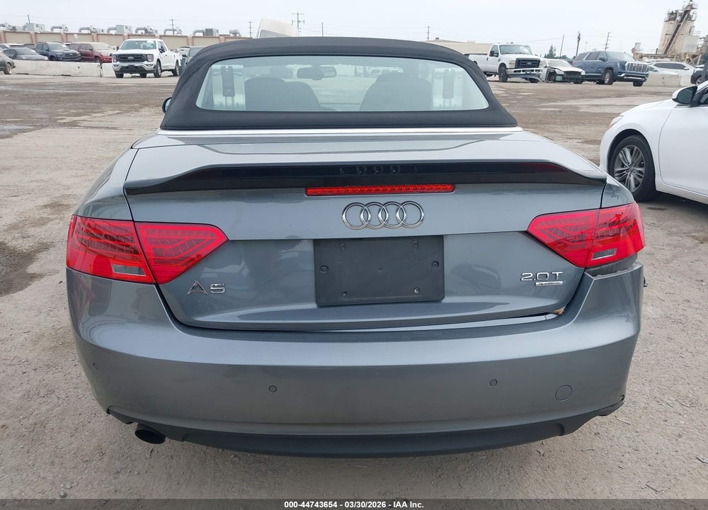 2013 AUDI A5 2.0T PREMIUM VIN: WAULFAFH5DN014027