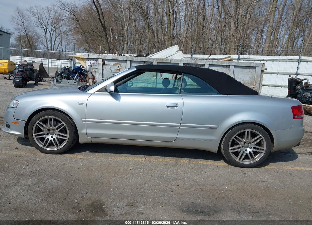 2009 AUDI A4 2.0T CABRIOLET QUATTRO VIN: WAUDF48H29K008410