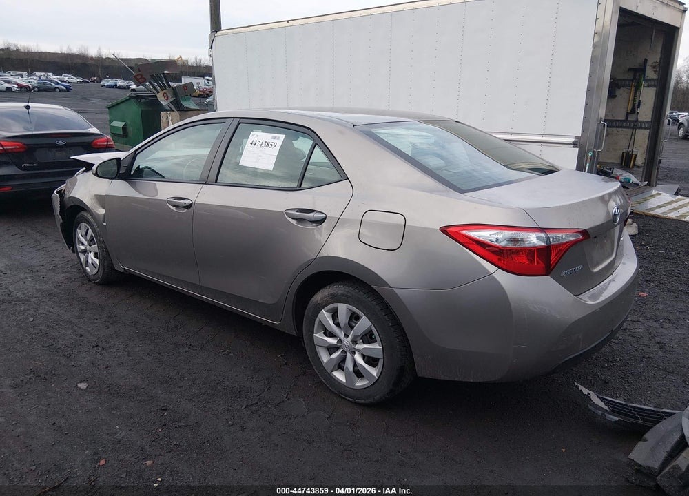 2015 TOYOTA COROLLA LE VIN: 2T1BURHE9FC343289