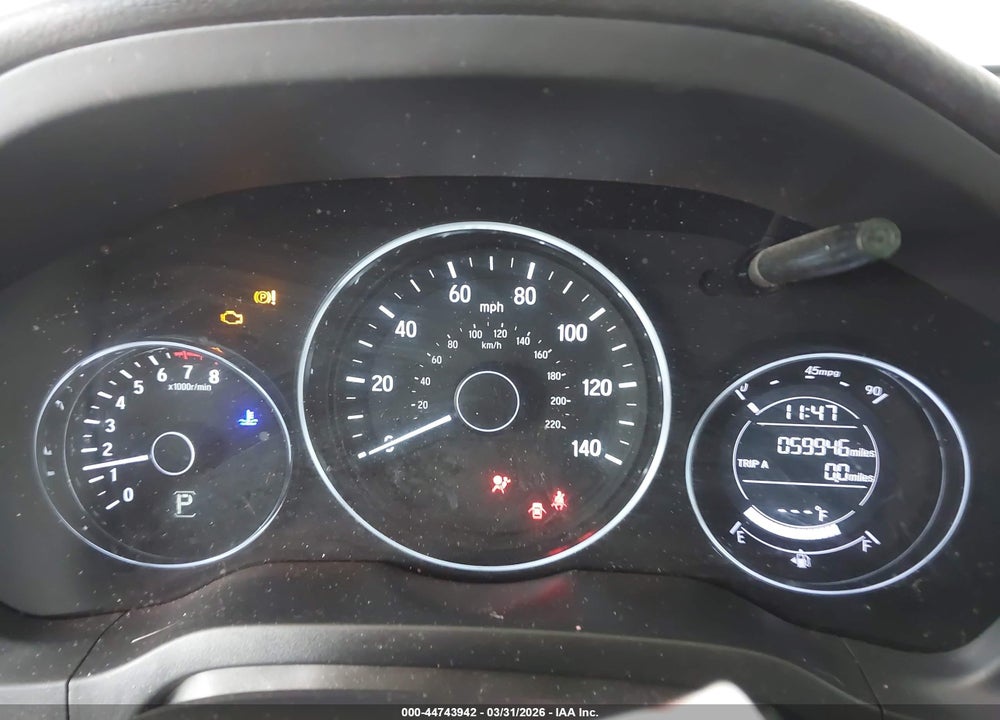 2020 HONDA HR-V AWD SPORT VIN: 3CZRU6H16LM723486