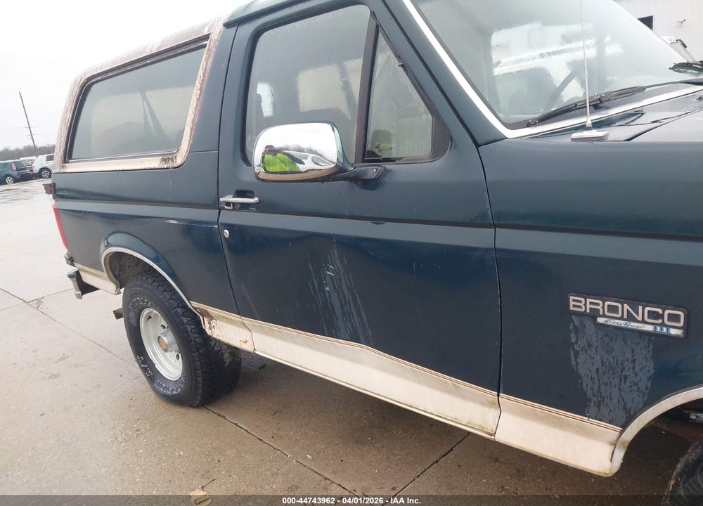1993 FORD BRONCO U100 VIN: 1FMEU15HXPLB09391