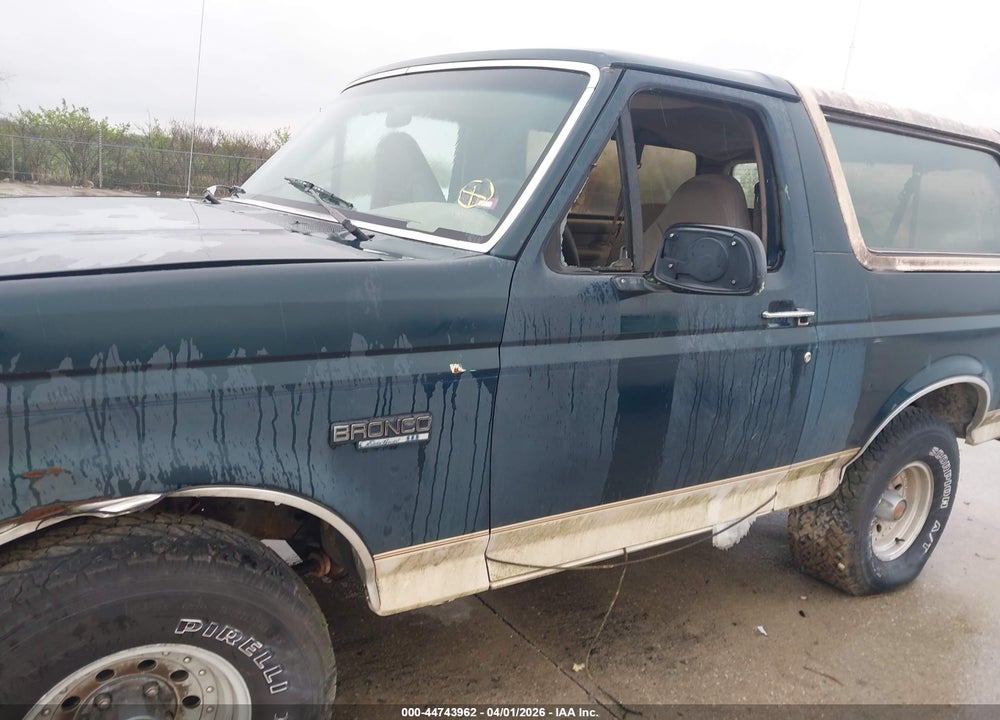 1993 FORD BRONCO U100 VIN: 1FMEU15HXPLB09391
