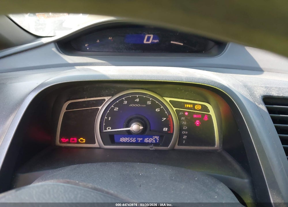 2008 HONDA CIVIC SDN LX VIN: 1HGFA16518L075186