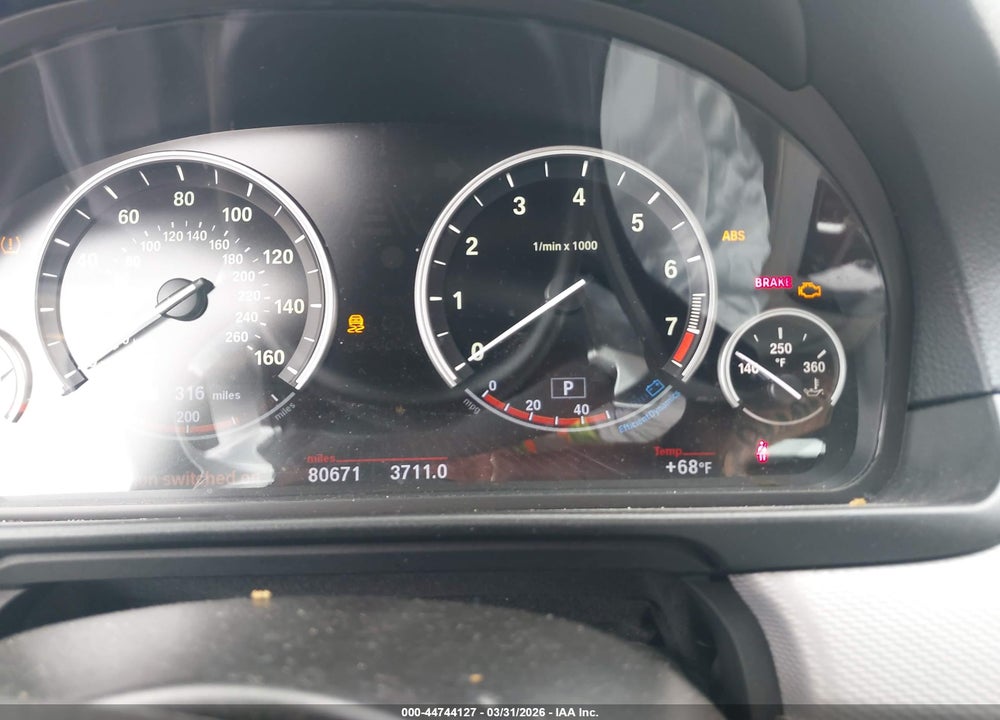 2013 BMW 550I VIN: WBAFR9C58DDX79915