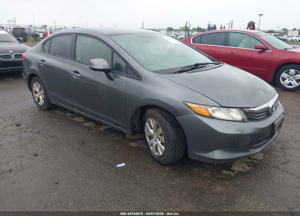 2012 HONDA CIVIC LX VIN: 2HGFB2F58CH330912
