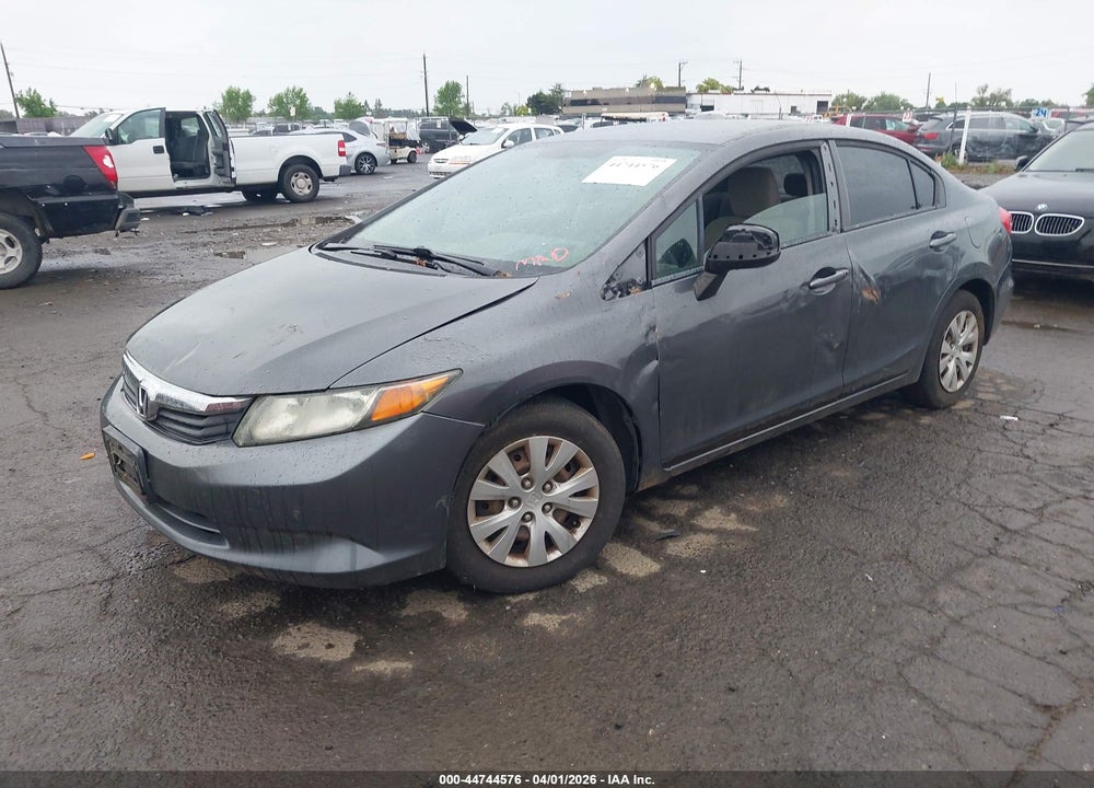 2012 HONDA CIVIC LX VIN: 2HGFB2F58CH330912