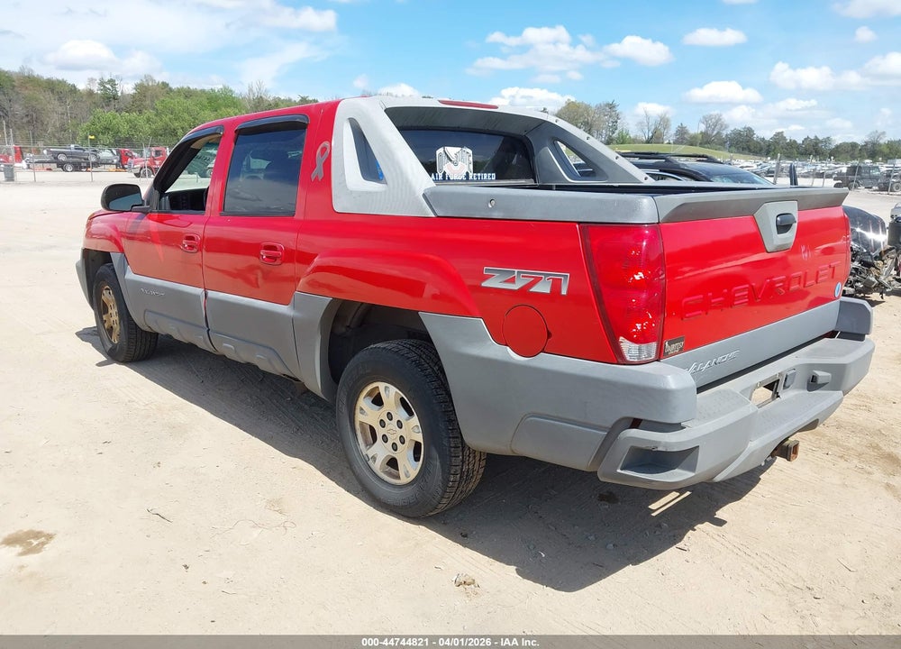 2002 CHEVROLET AVALANCHE 1500 VIN: 3GNEK13T42G147830