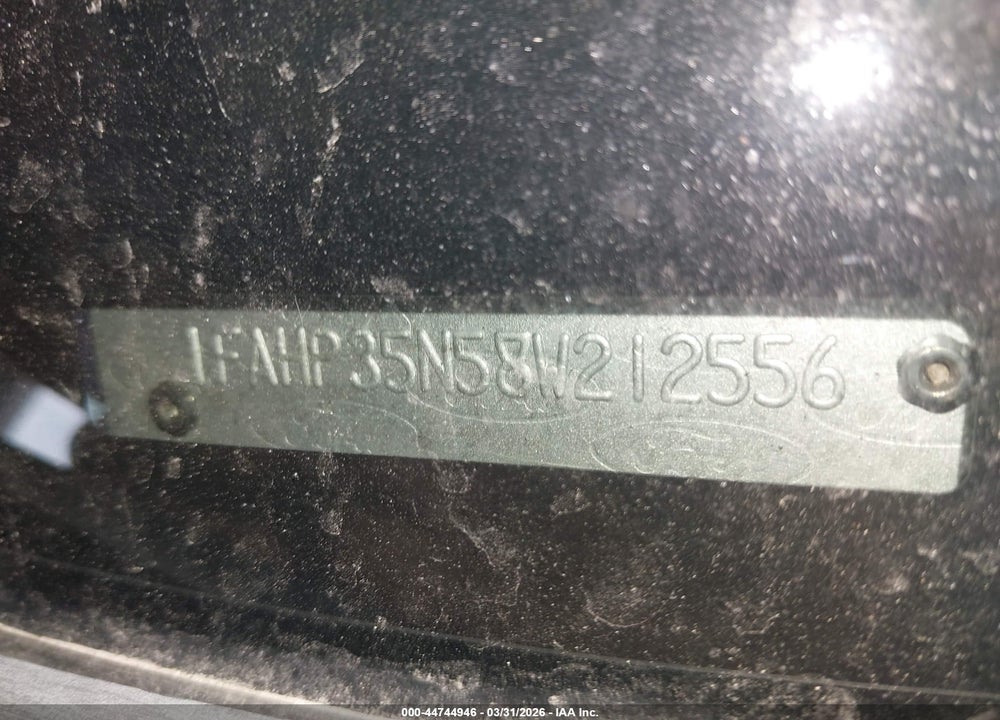 2008 FORD FOCUS SE/SES VIN: 1FAHP35N58W212556