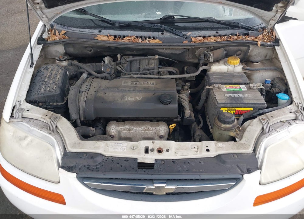 2004 CHEVROLET AVEO SPECIAL VALUE VIN: KL1TD62654B266489