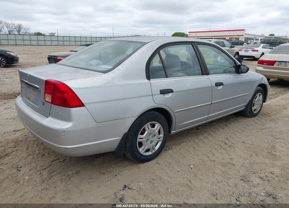 2001 HONDA CIVIC LX VIN: 2HGES16571H590849