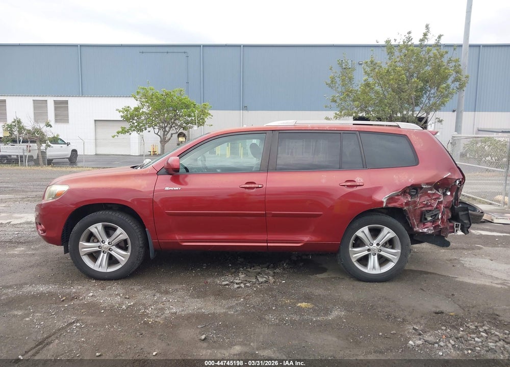 2008 TOYOTA HIGHLANDER SPORT VIN: JTEES43A082104673