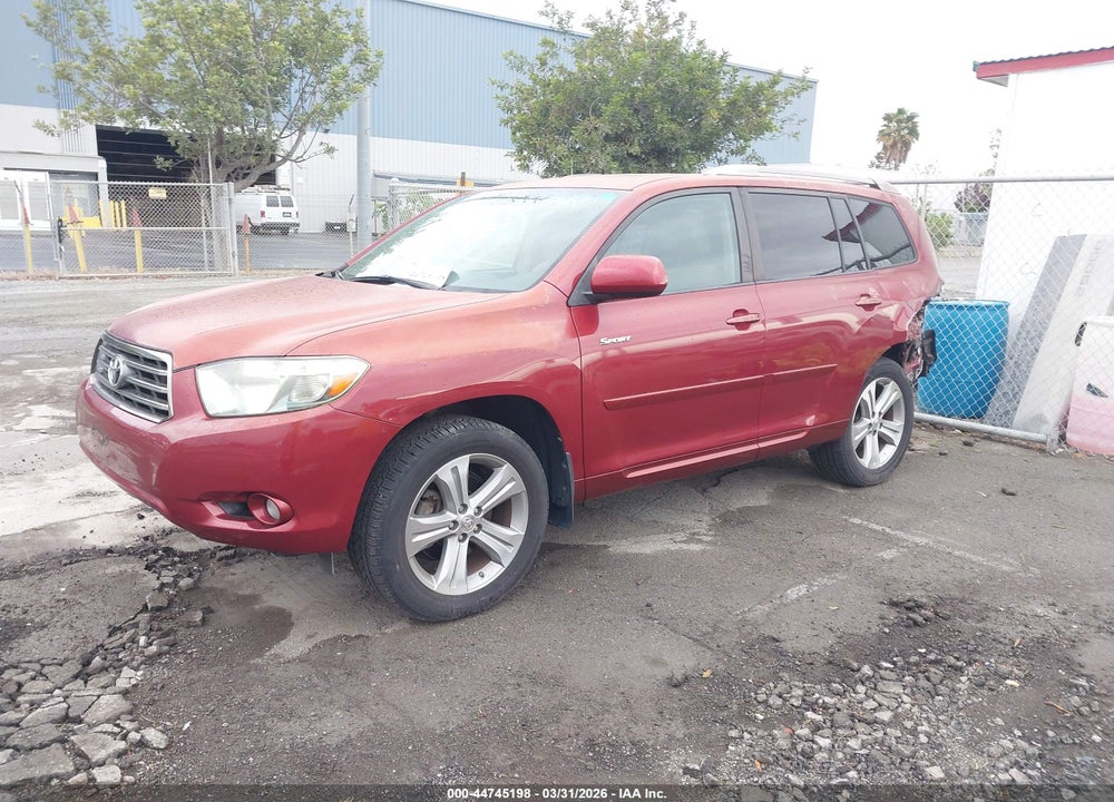 2008 TOYOTA HIGHLANDER SPORT VIN: JTEES43A082104673