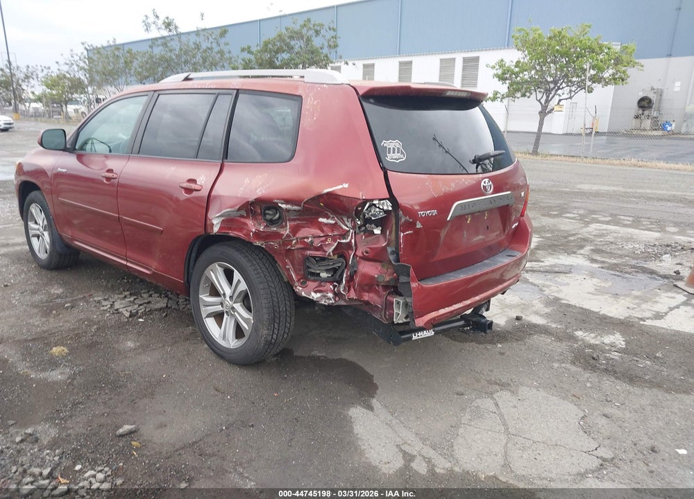 2008 TOYOTA HIGHLANDER SPORT VIN: JTEES43A082104673