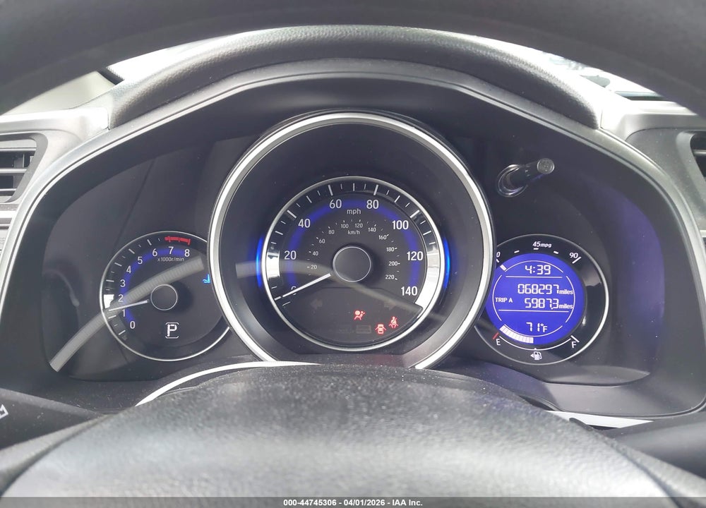 2019 HONDA FIT LX VIN: 3HGGK5H45KM743509