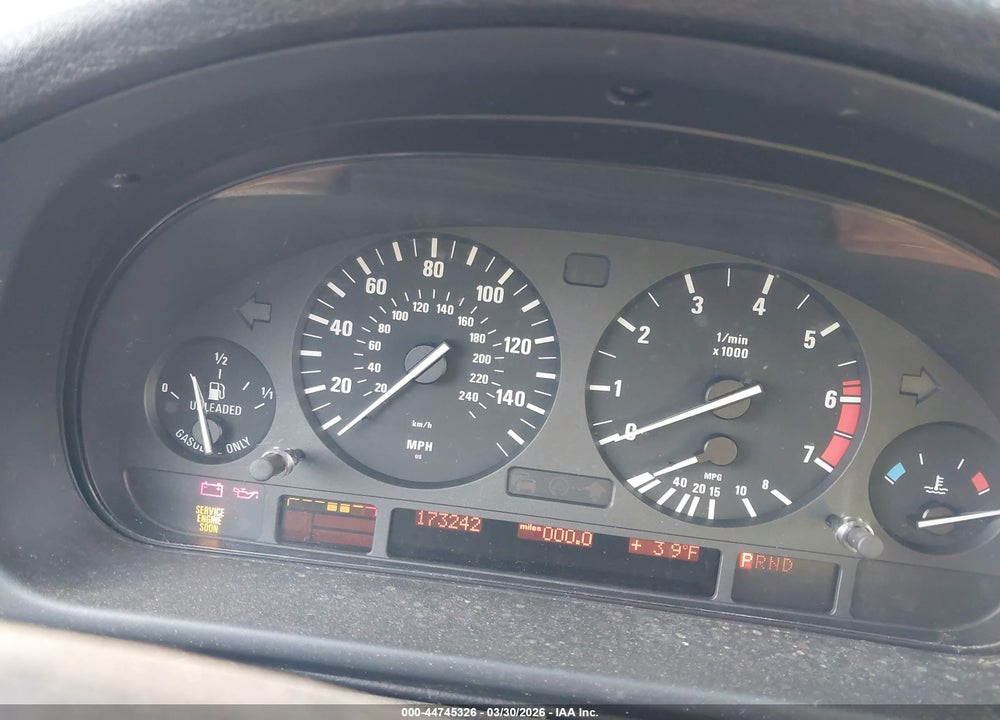 1999 BMW 540IA VIN: WBADN6337XGM62789