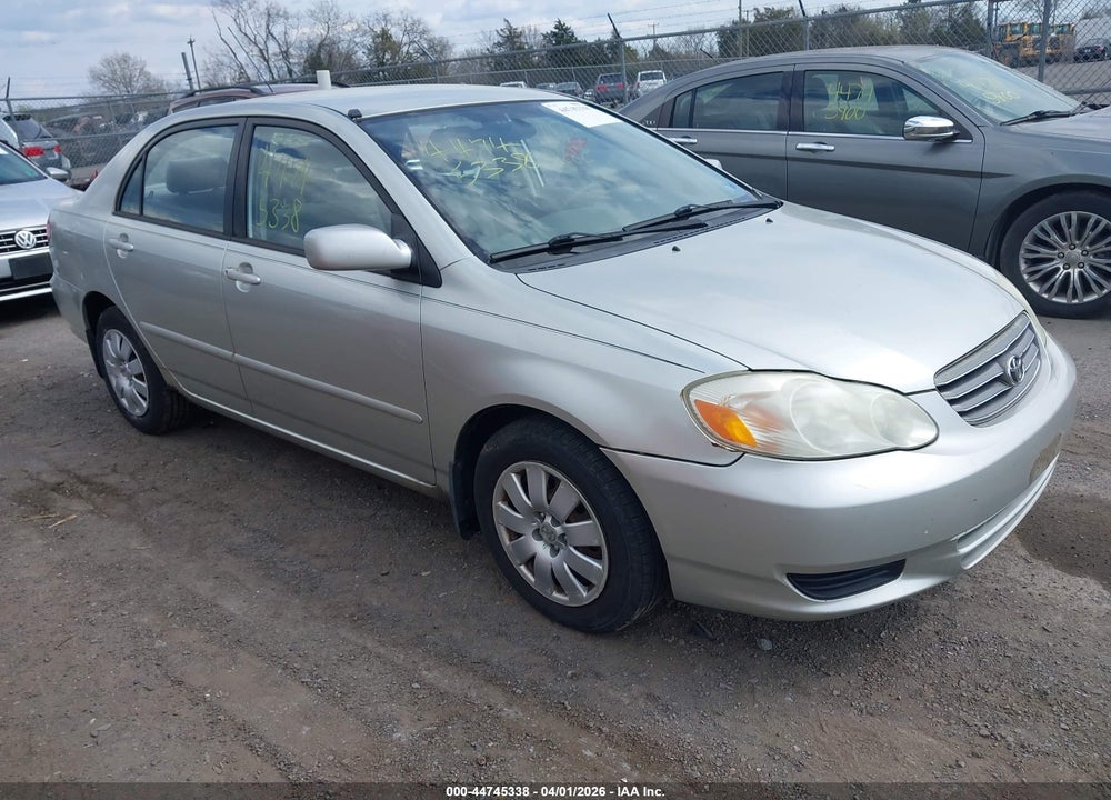 2003 TOYOTA COROLLA LE VIN: JTDBR32E030018513