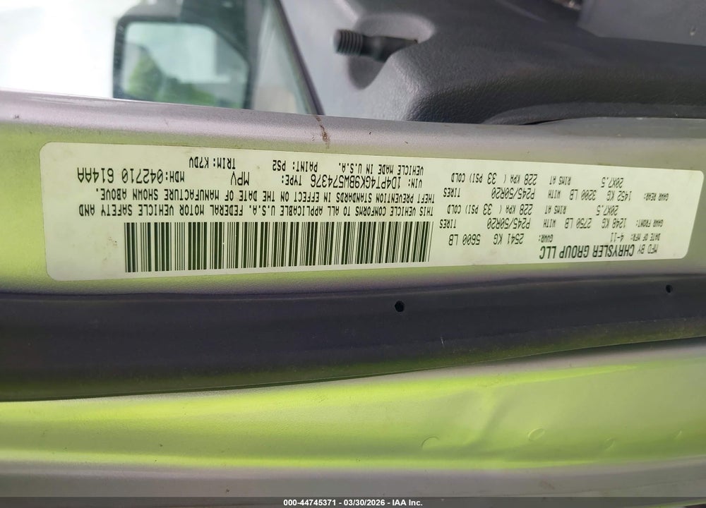 2011 DODGE NITRO HEAT VIN: 1D4PT4GK9BW574376