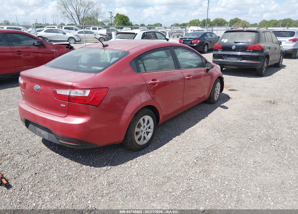 2014 KIA RIO LX VIN: KNADM4A33E6376568