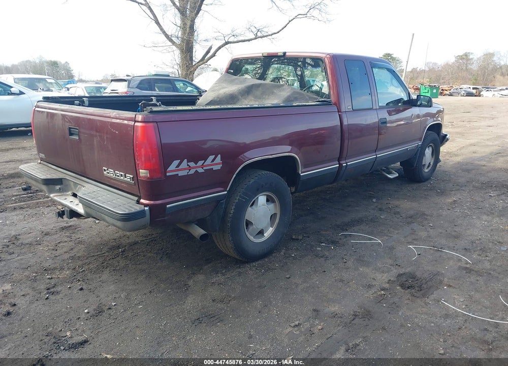 1998 CHEVROLET K1500 FLEETSIDE VIN: 2GCEK19R8W1256889