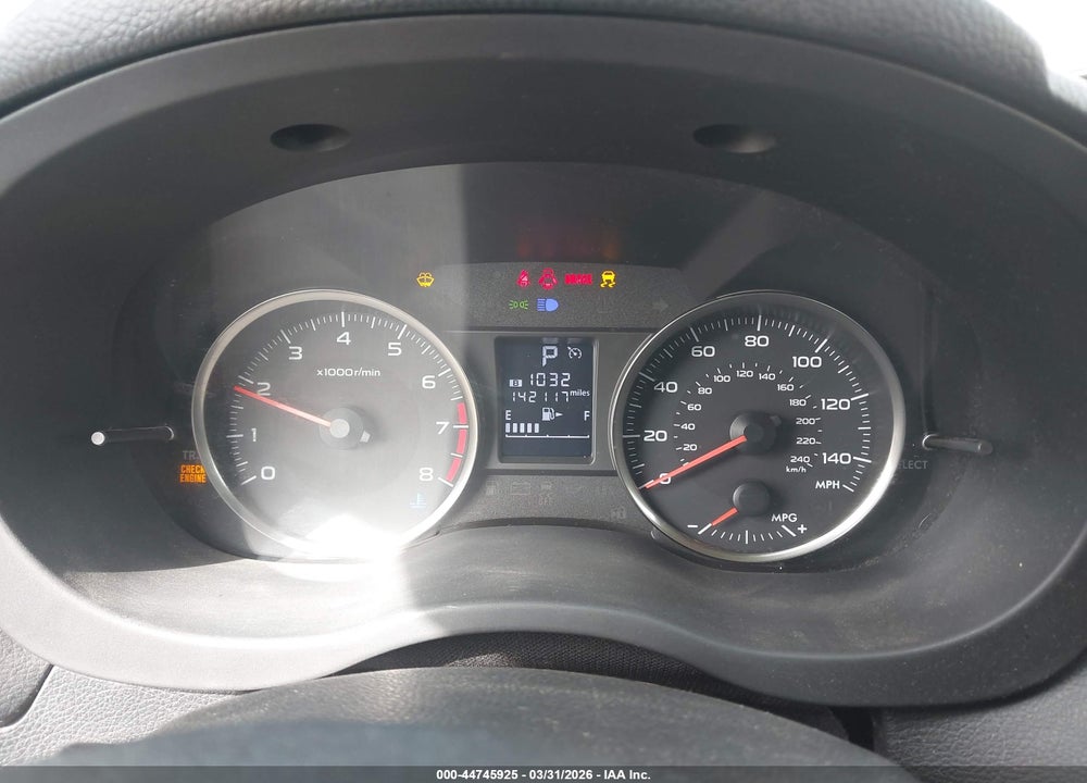 2015 SUBARU IMPREZA 2.0I VIN: JF1GJAA65FH002802