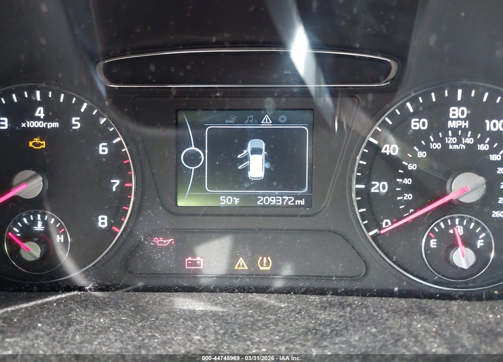 2016 KIA SORENTO 3.3L LX VIN: 5XYPG4A50GG009264
