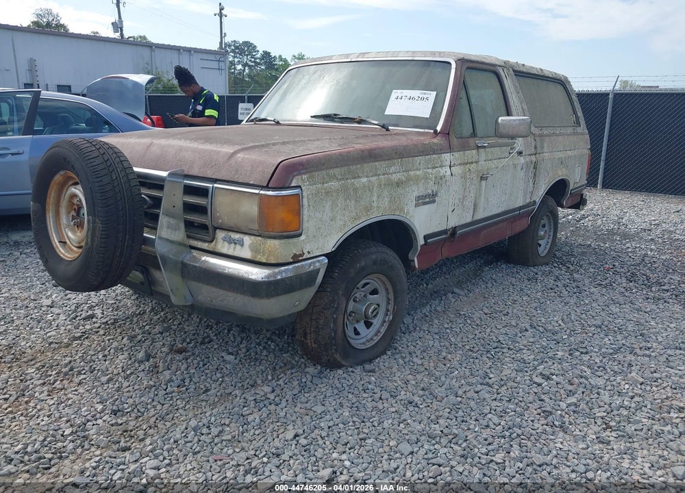 1990 FORD BRONCO U100 VIN: 1FMEU15H2LLA92256