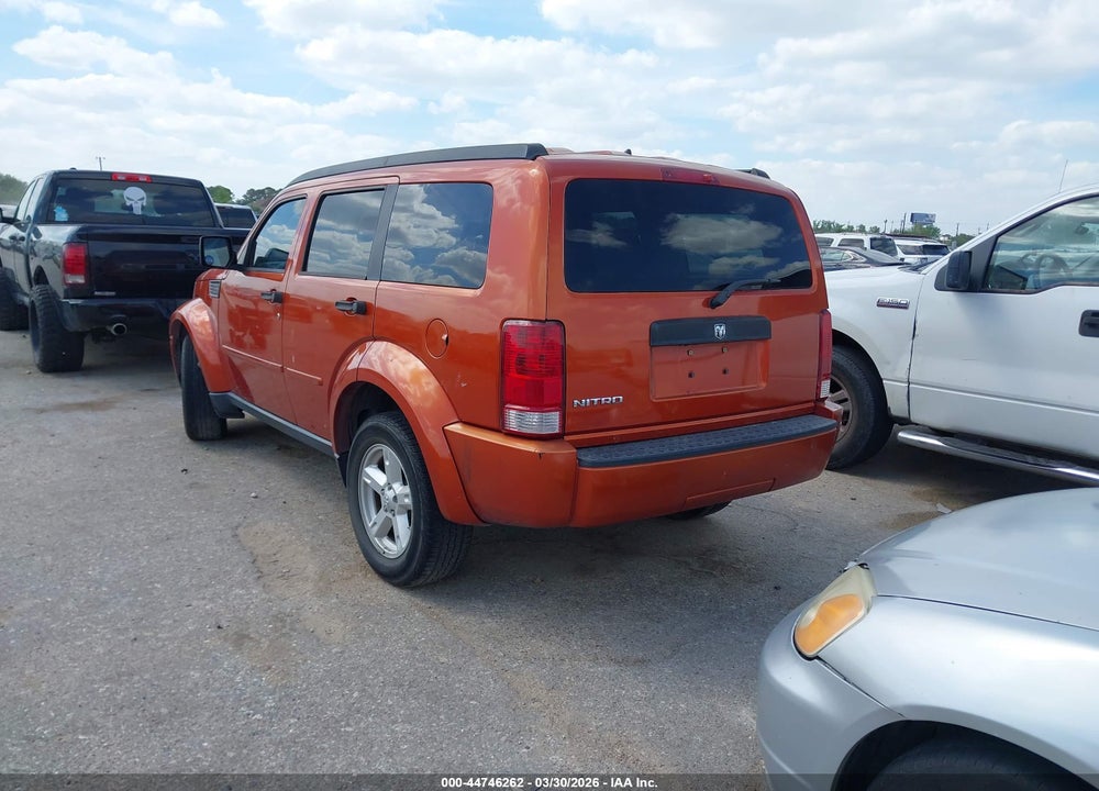 2007 DODGE NITRO SXT VIN: 1D8GT28K07W736369